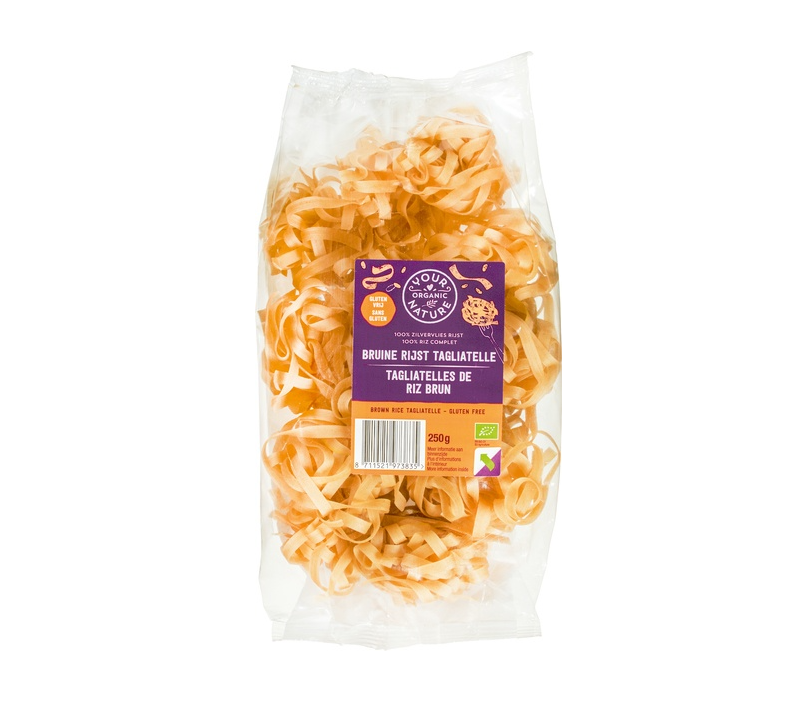 12pack Tagliatelle of brown rice 250g - Your Organic Nature